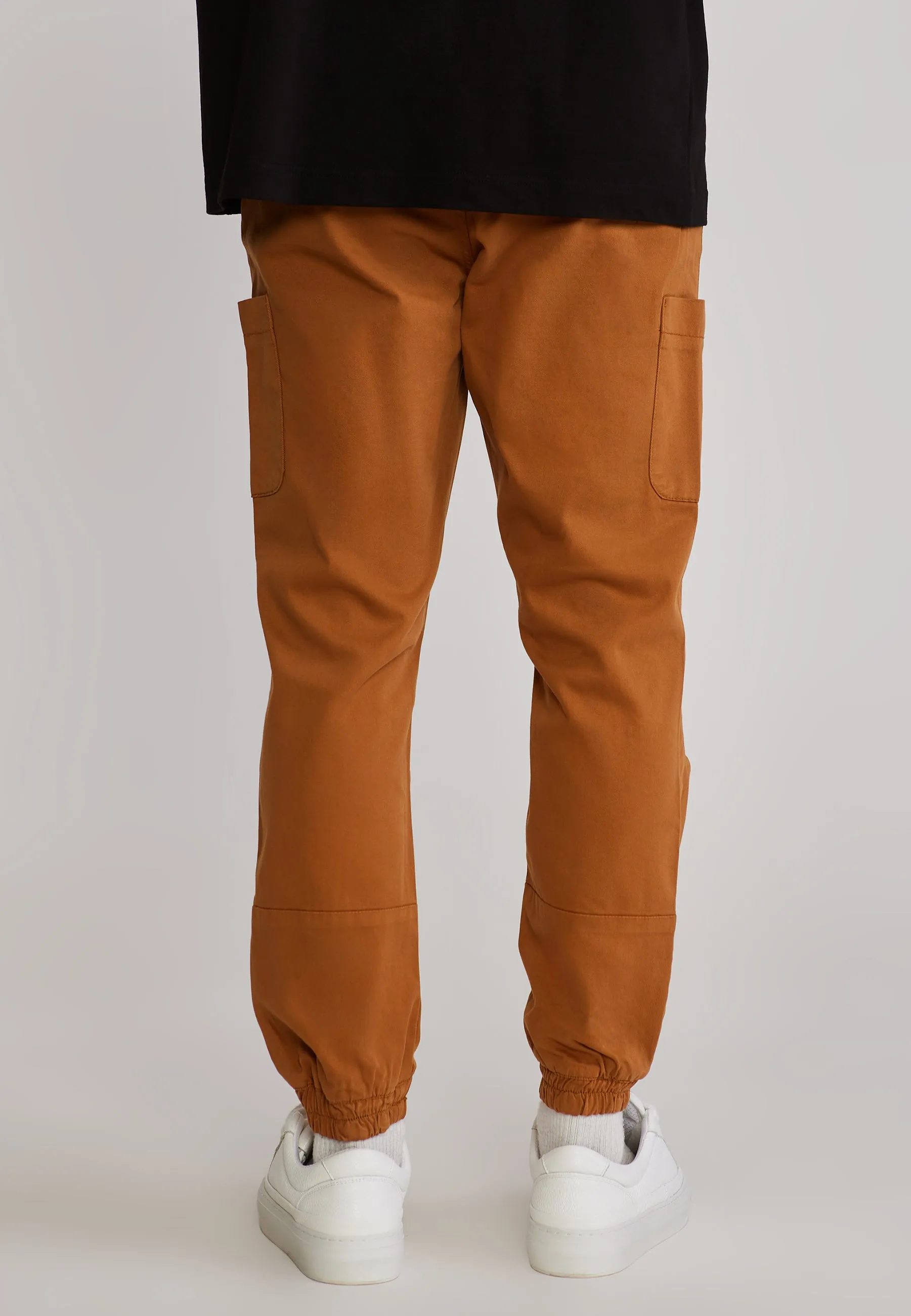 Brown Slim Fit Cargos sold by Siksilk product image thumbnail 5