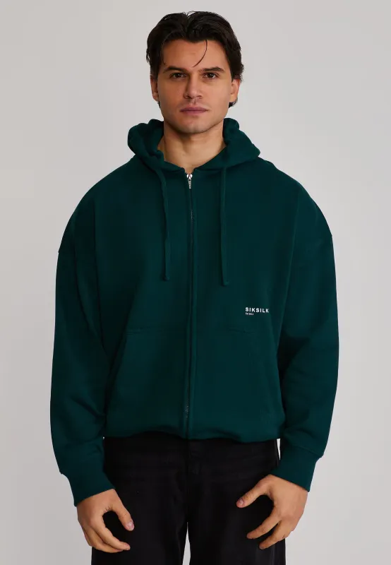 Green Graphic Full Zip Hoodie sold by Siksilk