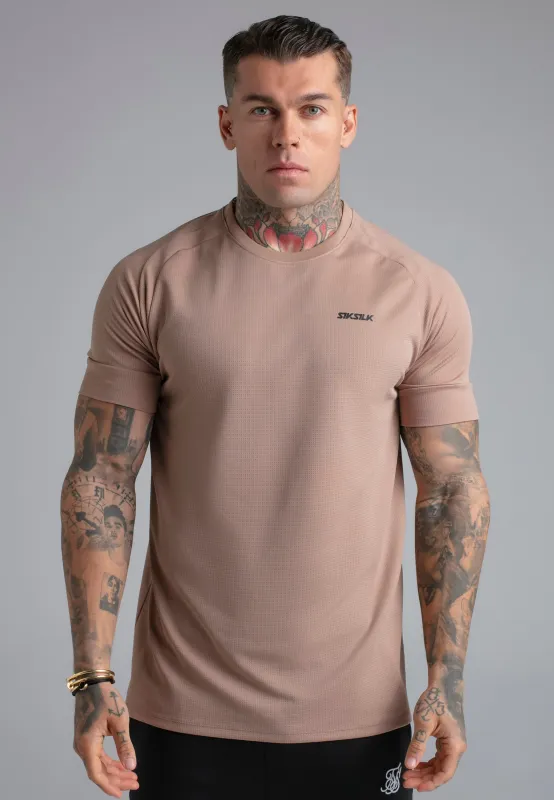 Brown Tech T-Shirt made by Siksilk