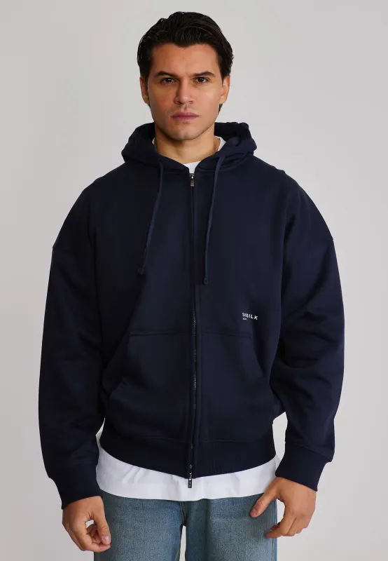 Blue Graphic Full Zip Hoodie sold by Siksilk