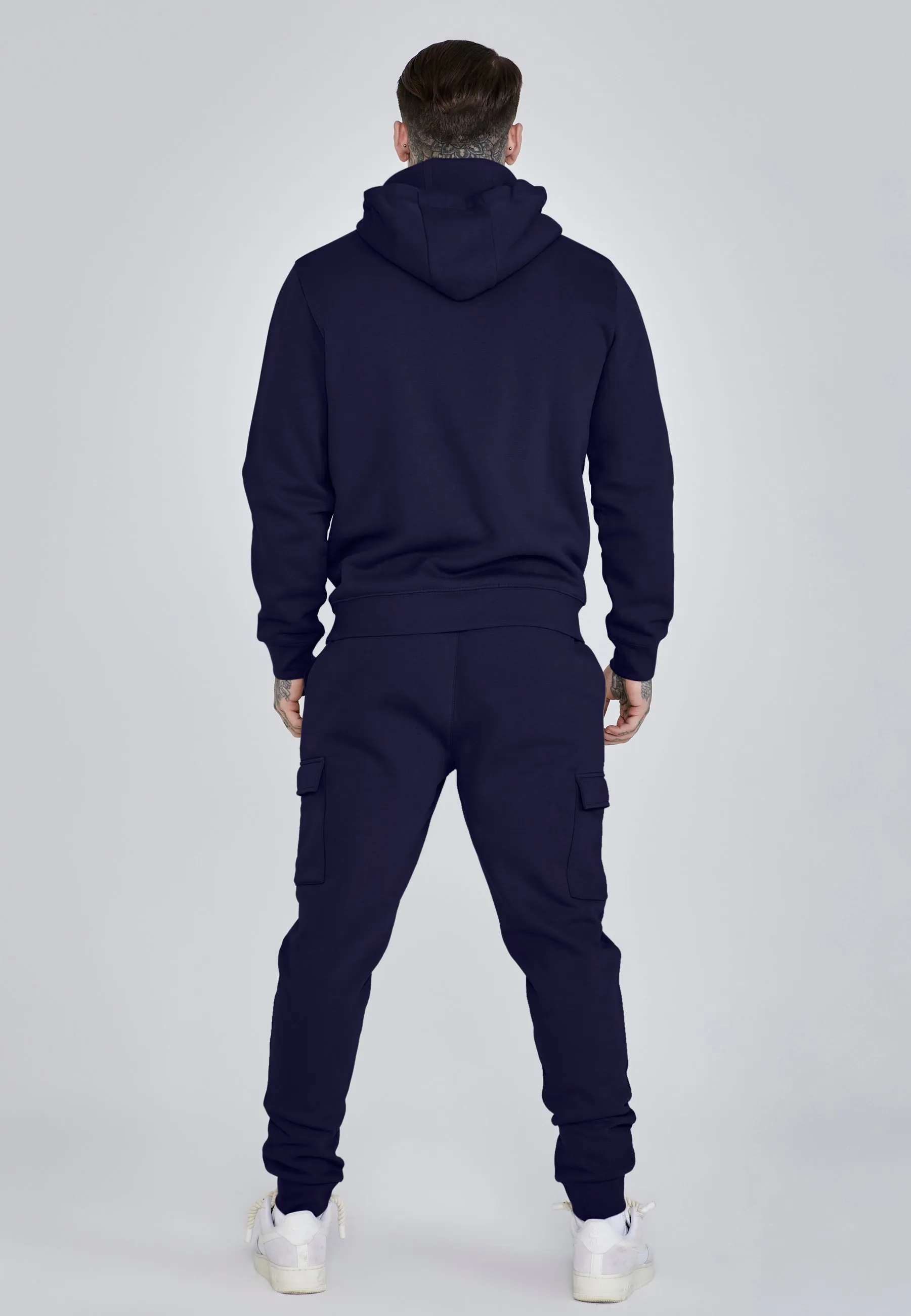 Navy Essentials Full Zip Hoodie sold by Siksilk product image thumbnail 5