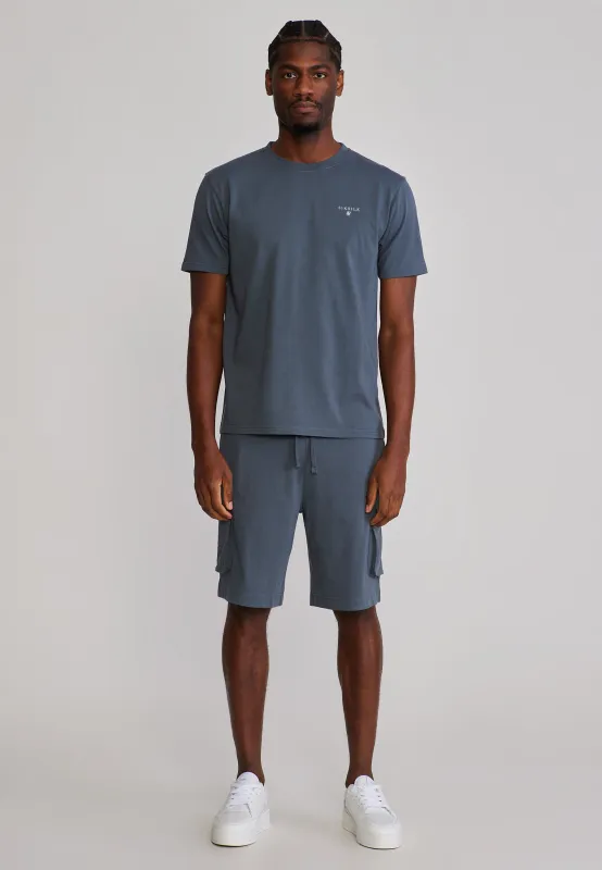 Grey T-Shirt and Shorts Set made by Siksilk