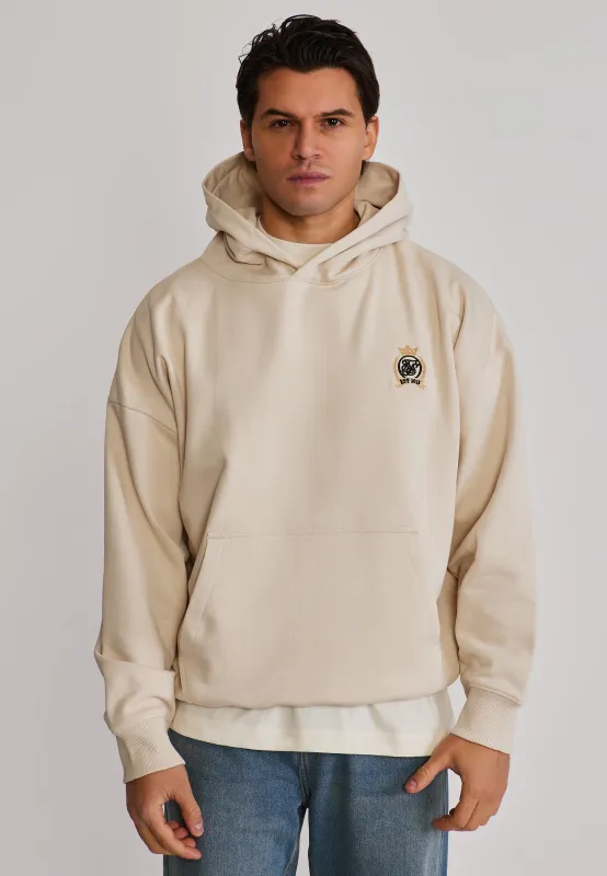 Ecru Crest Hoodie made by Siksilk
