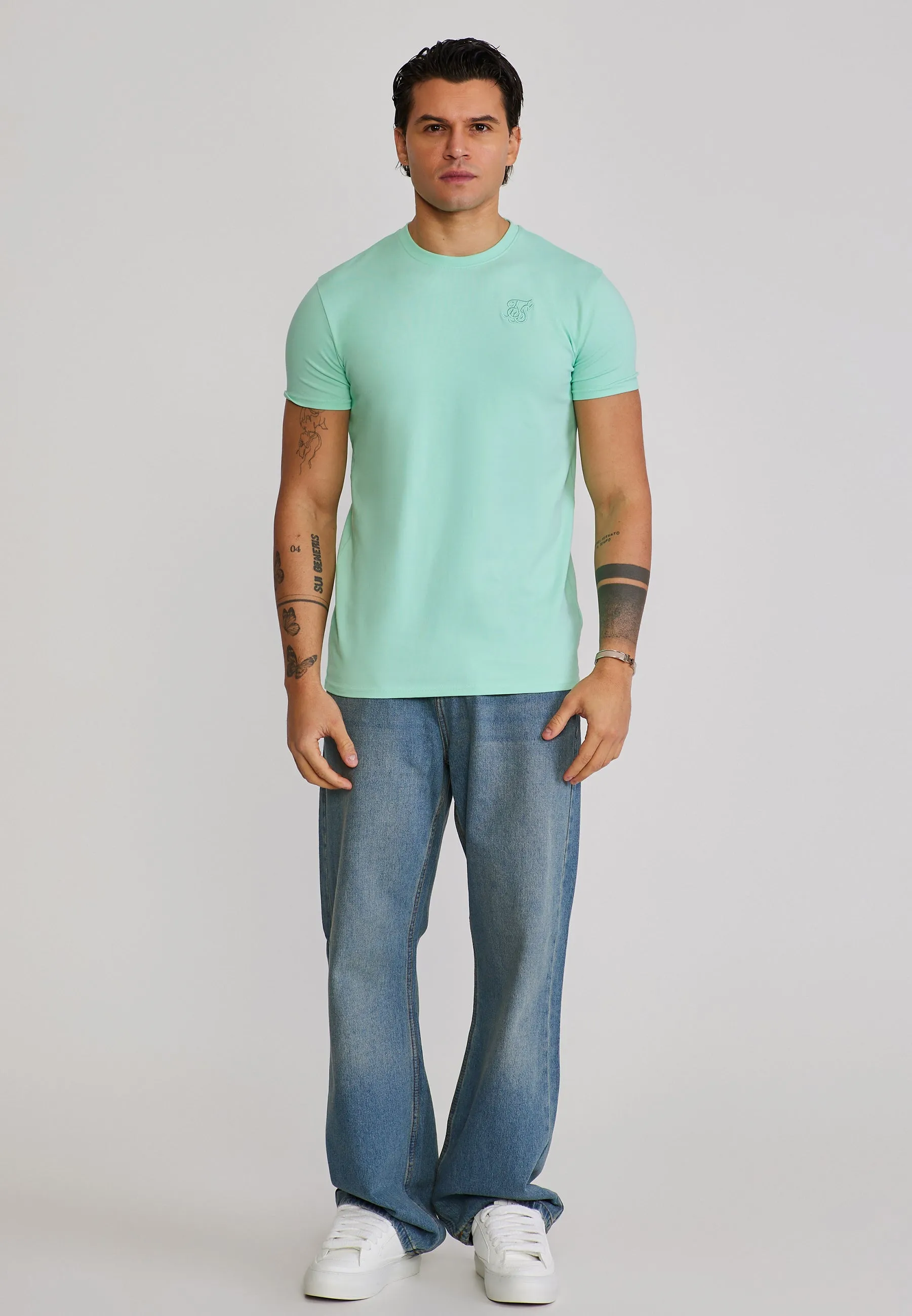 Green Essentials T-Shirt sold by Siksilk product image thumbnail 3