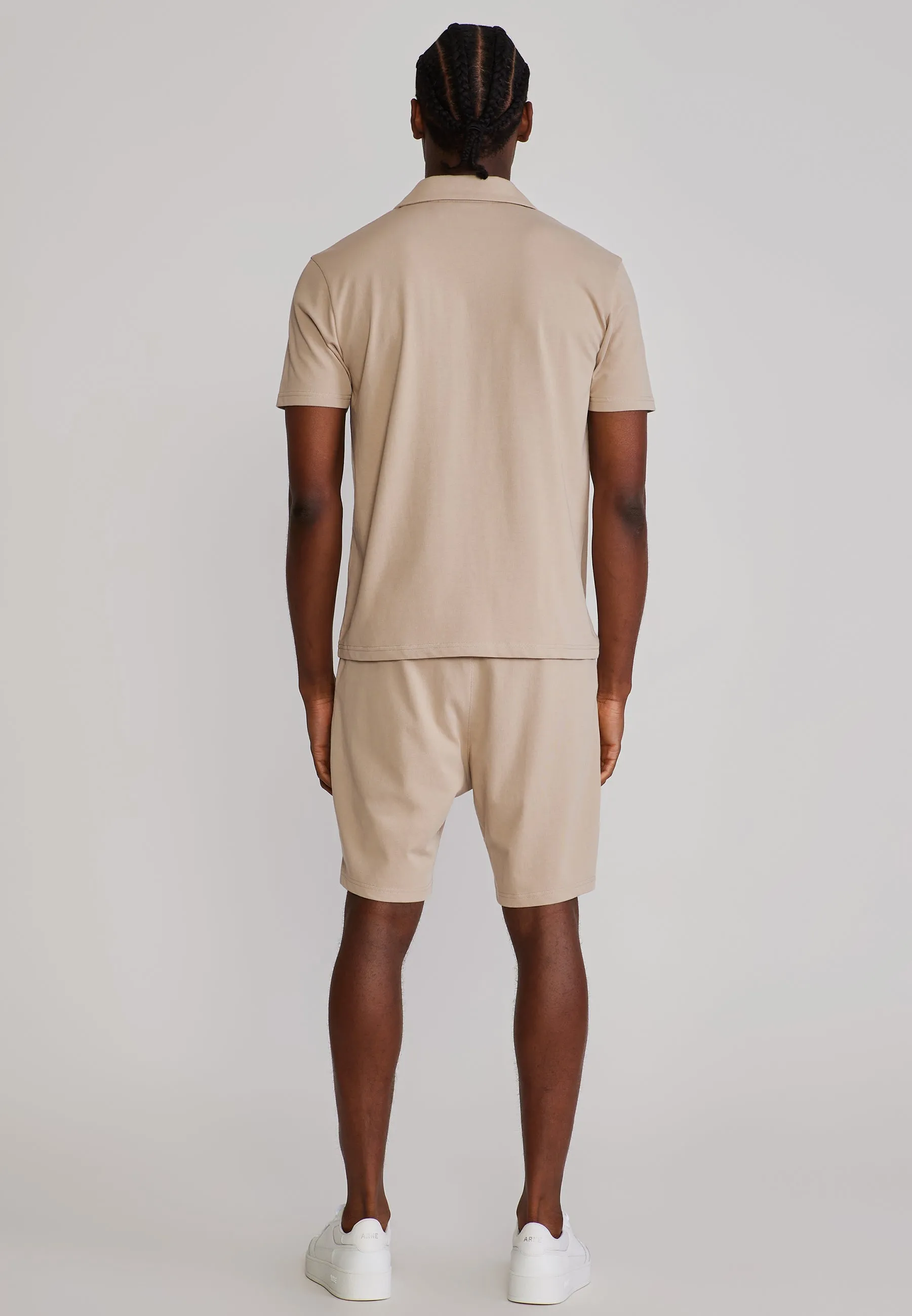 Beige Polo and Shorts Set sold by Siksilk product image thumbnail 5