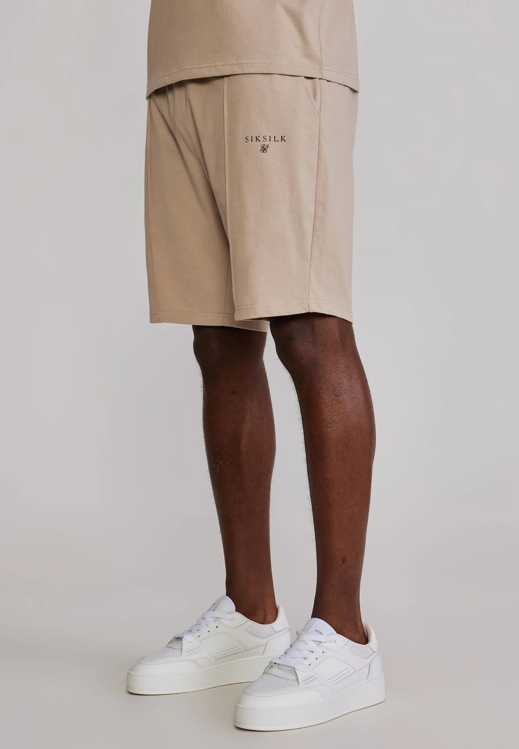 Beige Polo and Shorts Set sold by Siksilk product image thumbnail 3