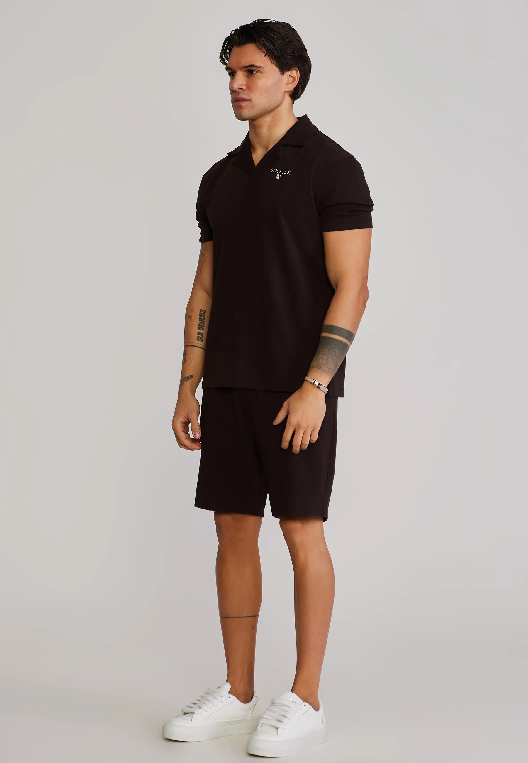 Brown Polo and Shorts Set sold by Siksilk product image thumbnail 4