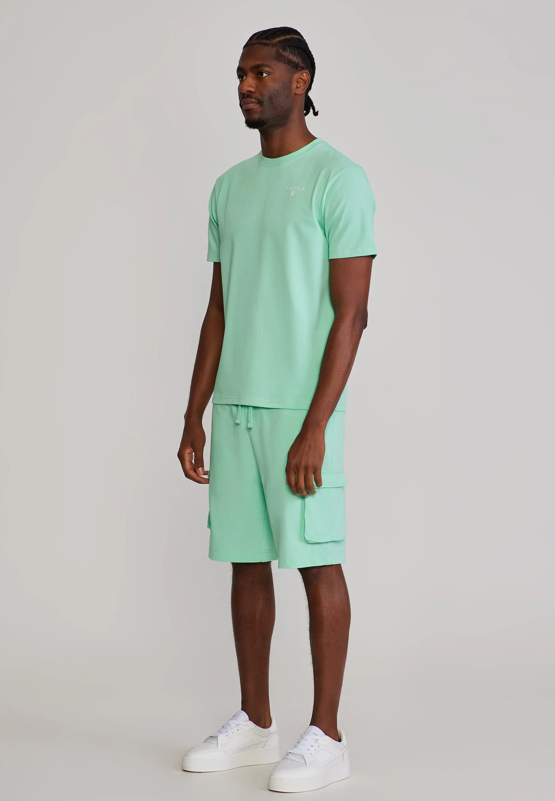 Green T-Shirt and Shorts Set sold by Siksilk product image thumbnail 4