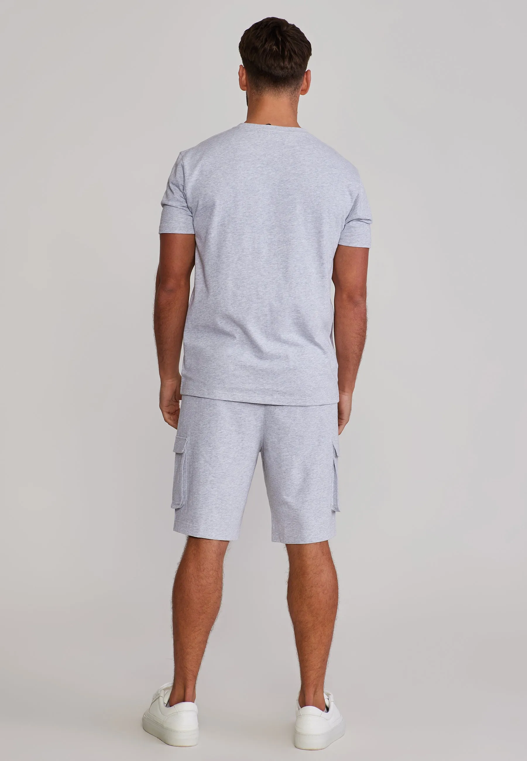 Grey Marl T-Shirt and Shorts Set sold by Siksilk product image thumbnail 5