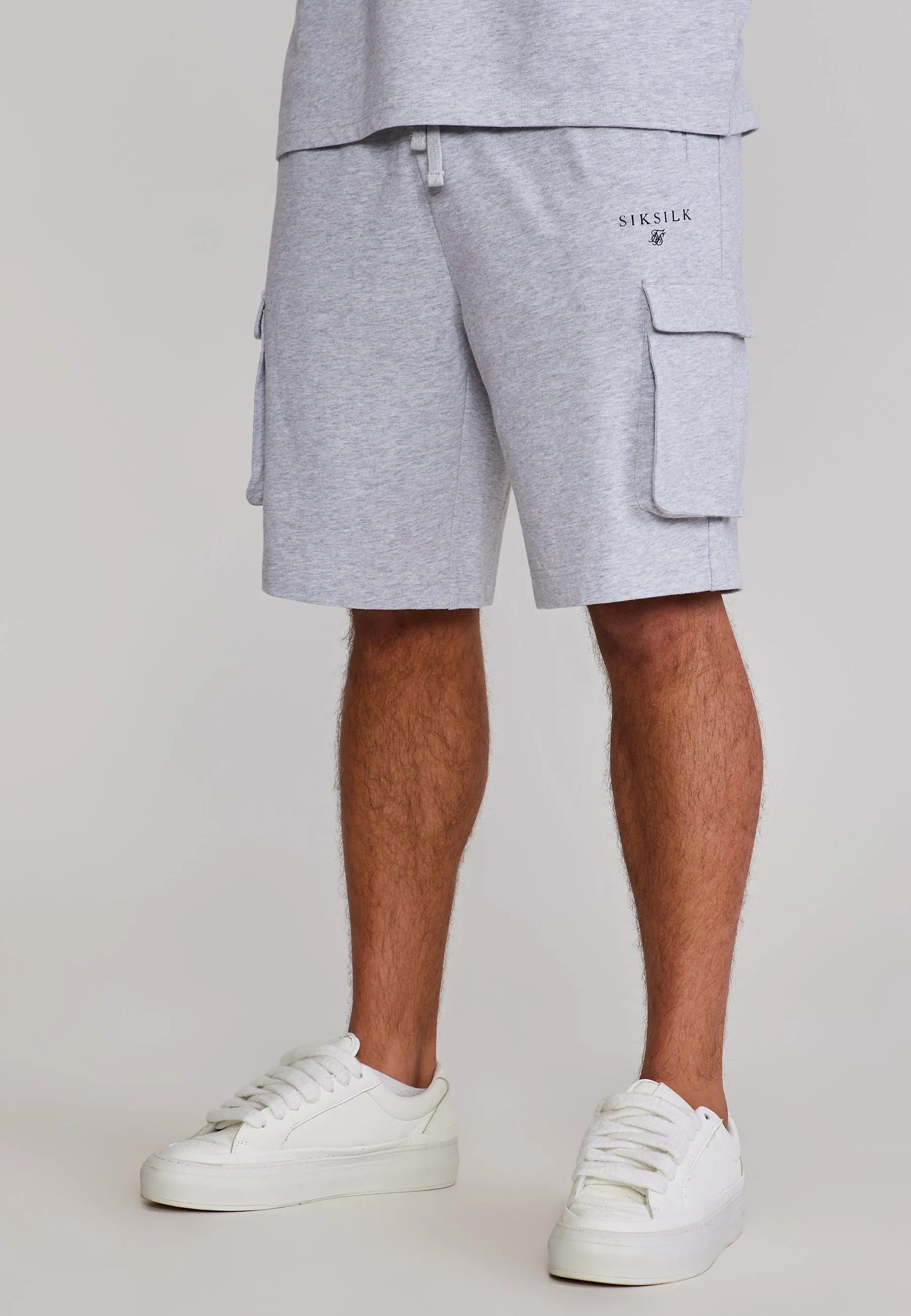 Grey Marl T-Shirt and Shorts Set sold by Siksilk product image thumbnail 3