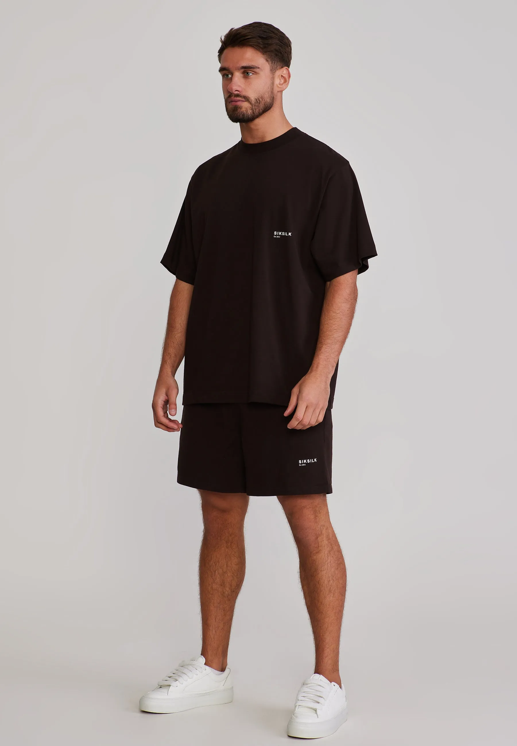 Brown T-Shirt and Shorts Set sold by Siksilk product image thumbnail 4