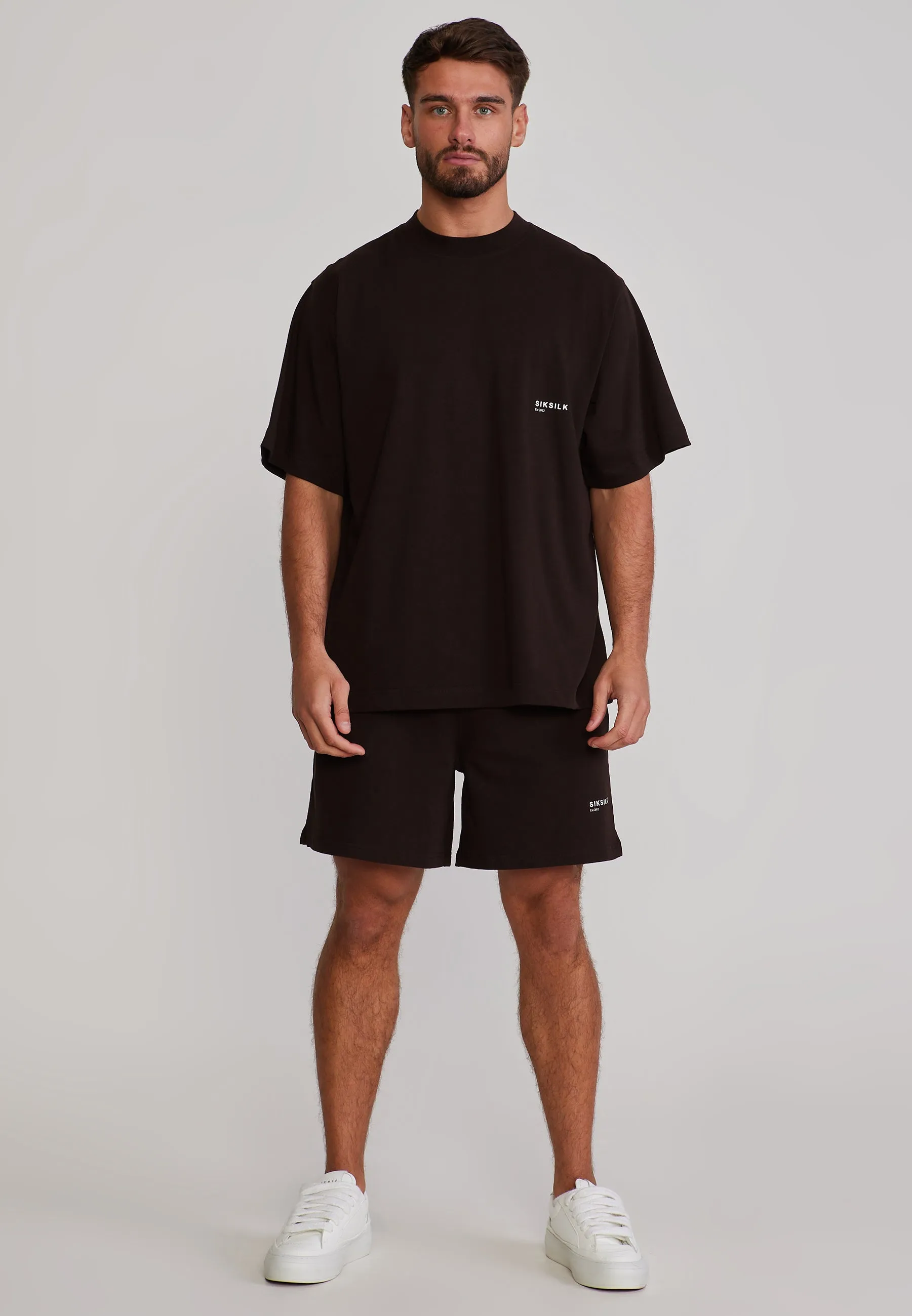 Brown T-Shirt and Shorts Set sold by Siksilk