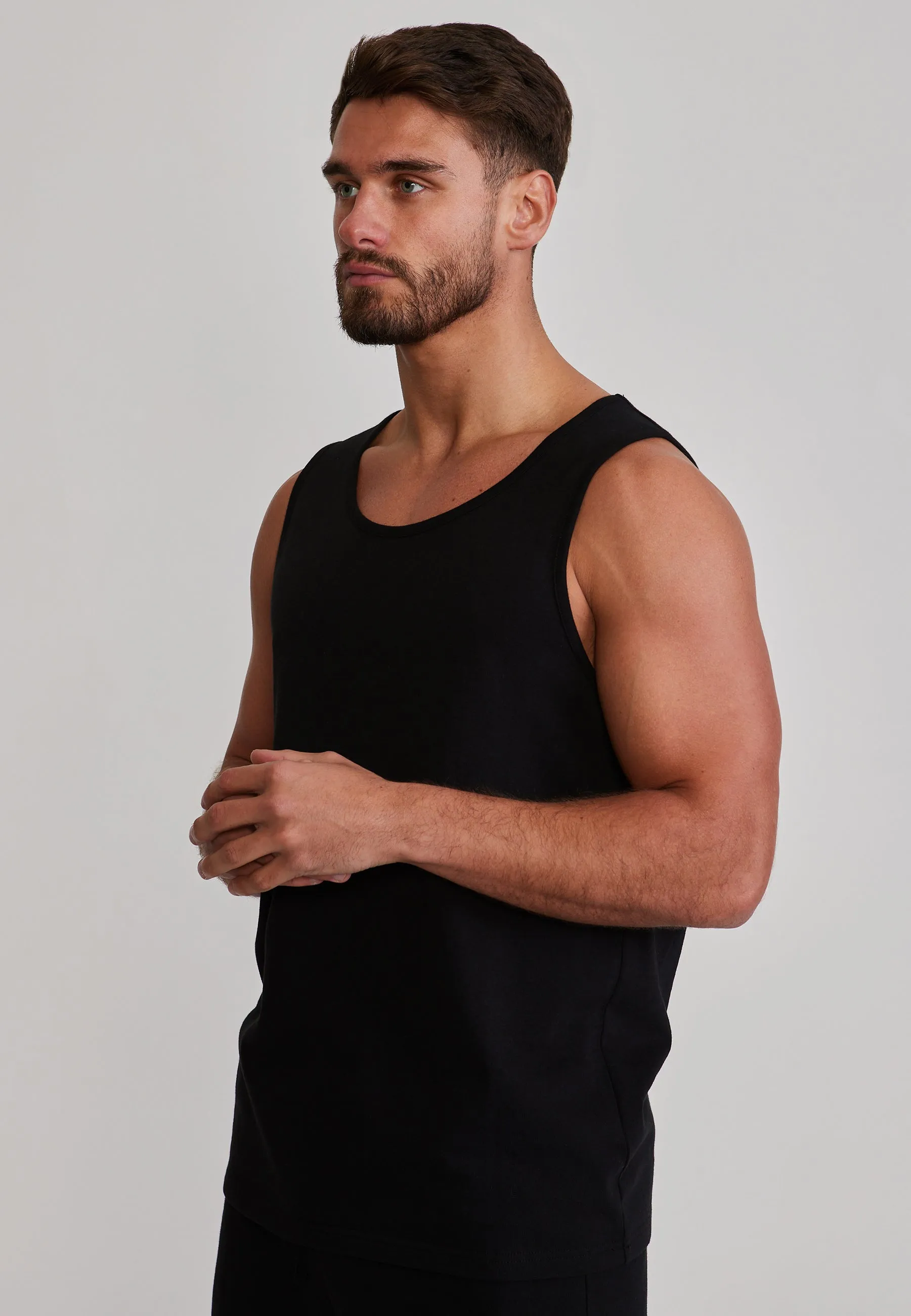 Black Vest and Shorts Set sold by Siksilk product image thumbnail 2