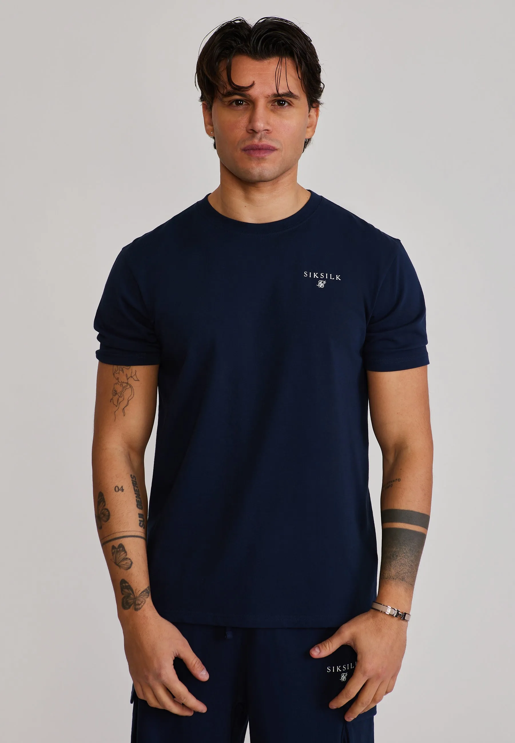 Navy T-Shirt and Shorts Set sold by Siksilk product image thumbnail 2