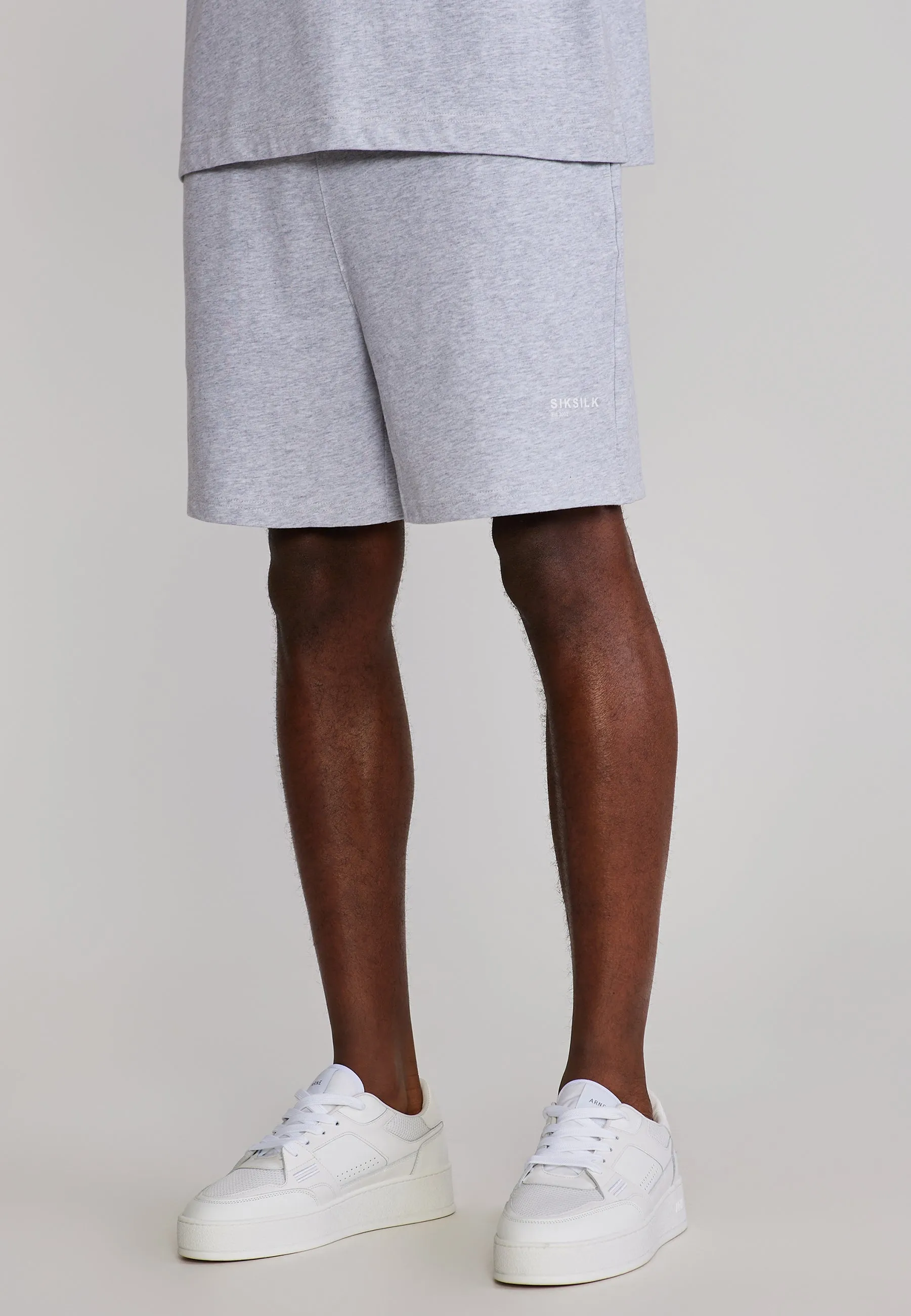 Grey Marl T-Shirt and Shorts Set sold by Siksilk product image thumbnail 3