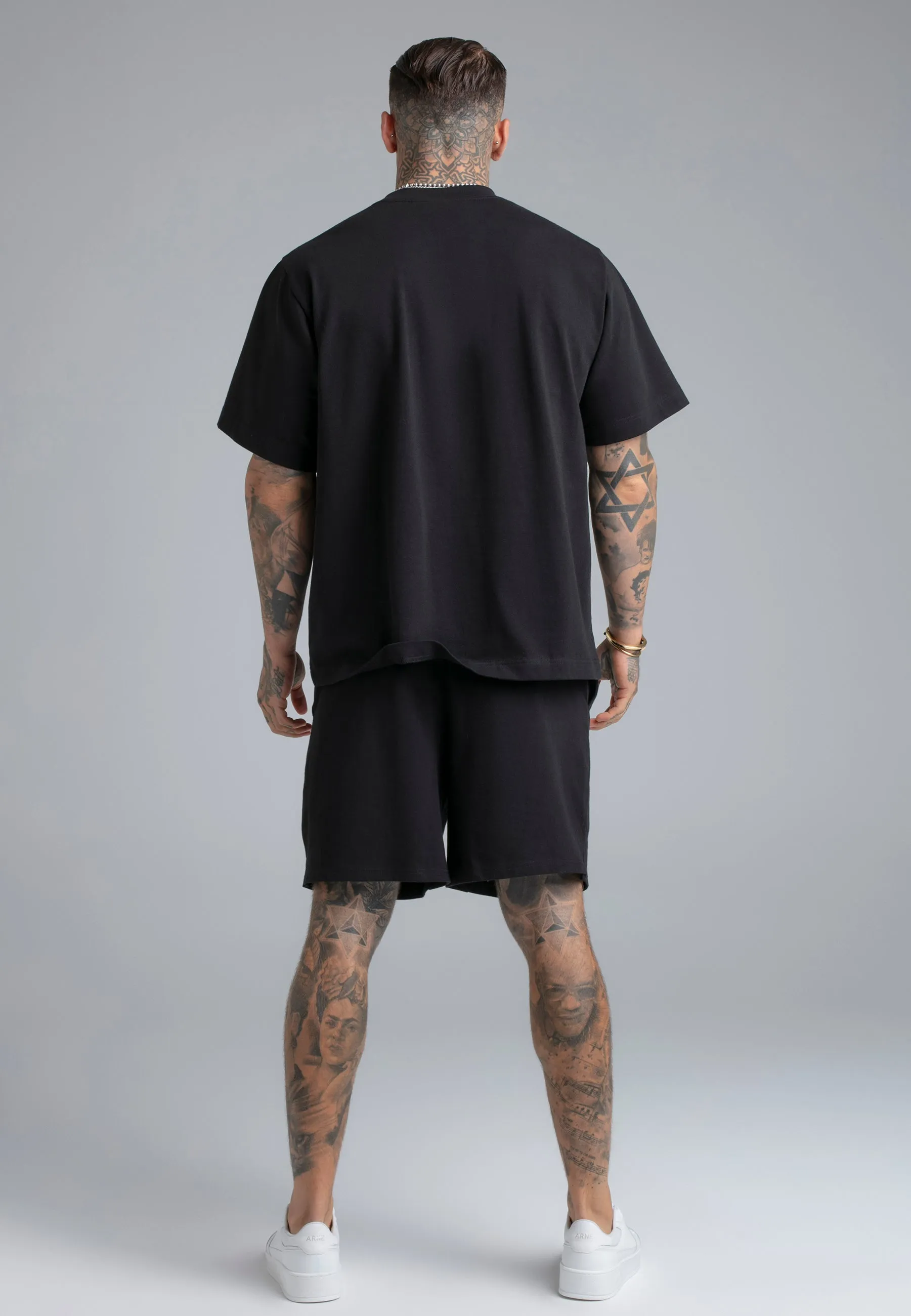 Black T-Shirt and Shorts Set sold by Siksilk product image thumbnail 5