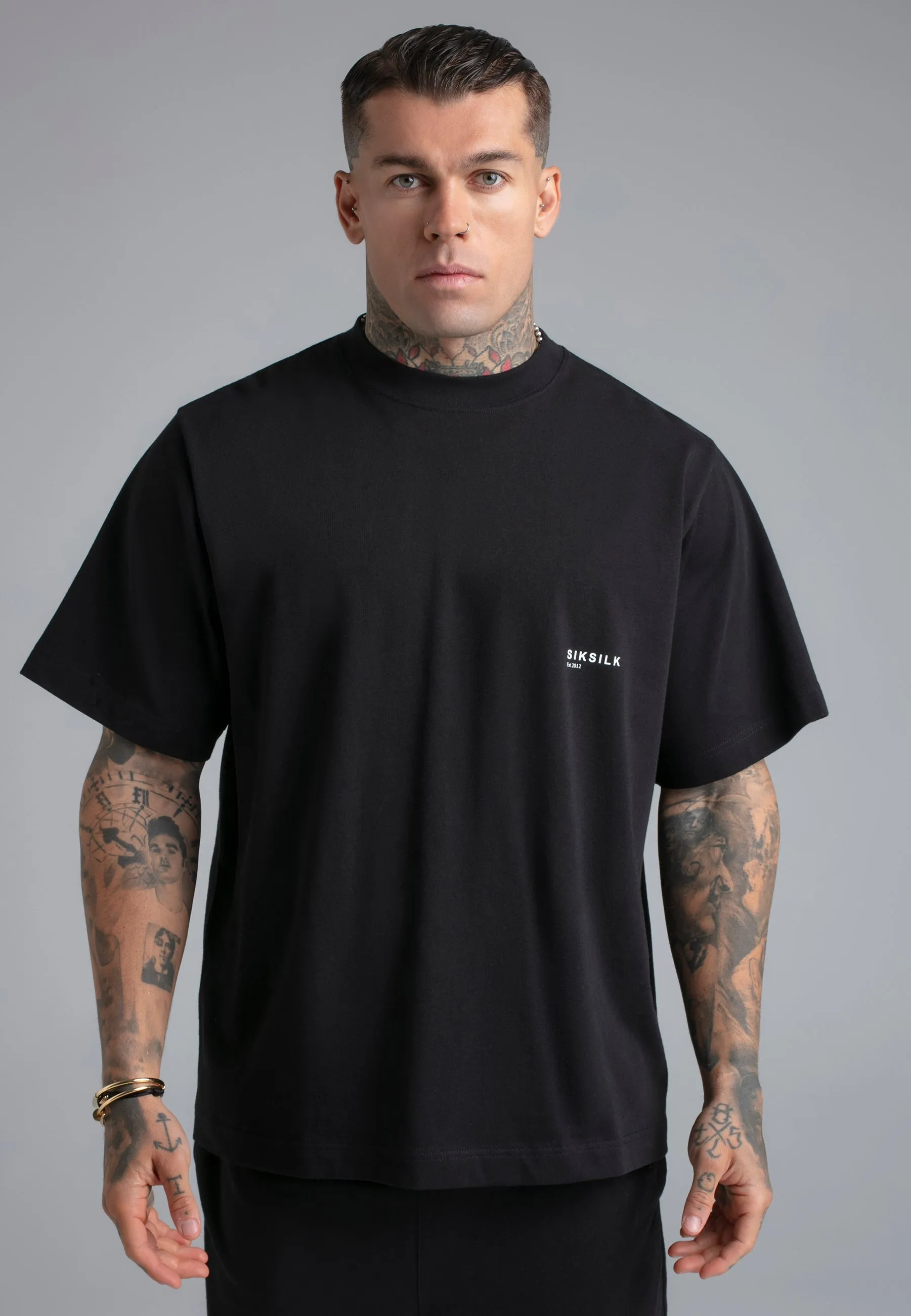 Black T-Shirt and Shorts Set sold by Siksilk product image thumbnail 2
