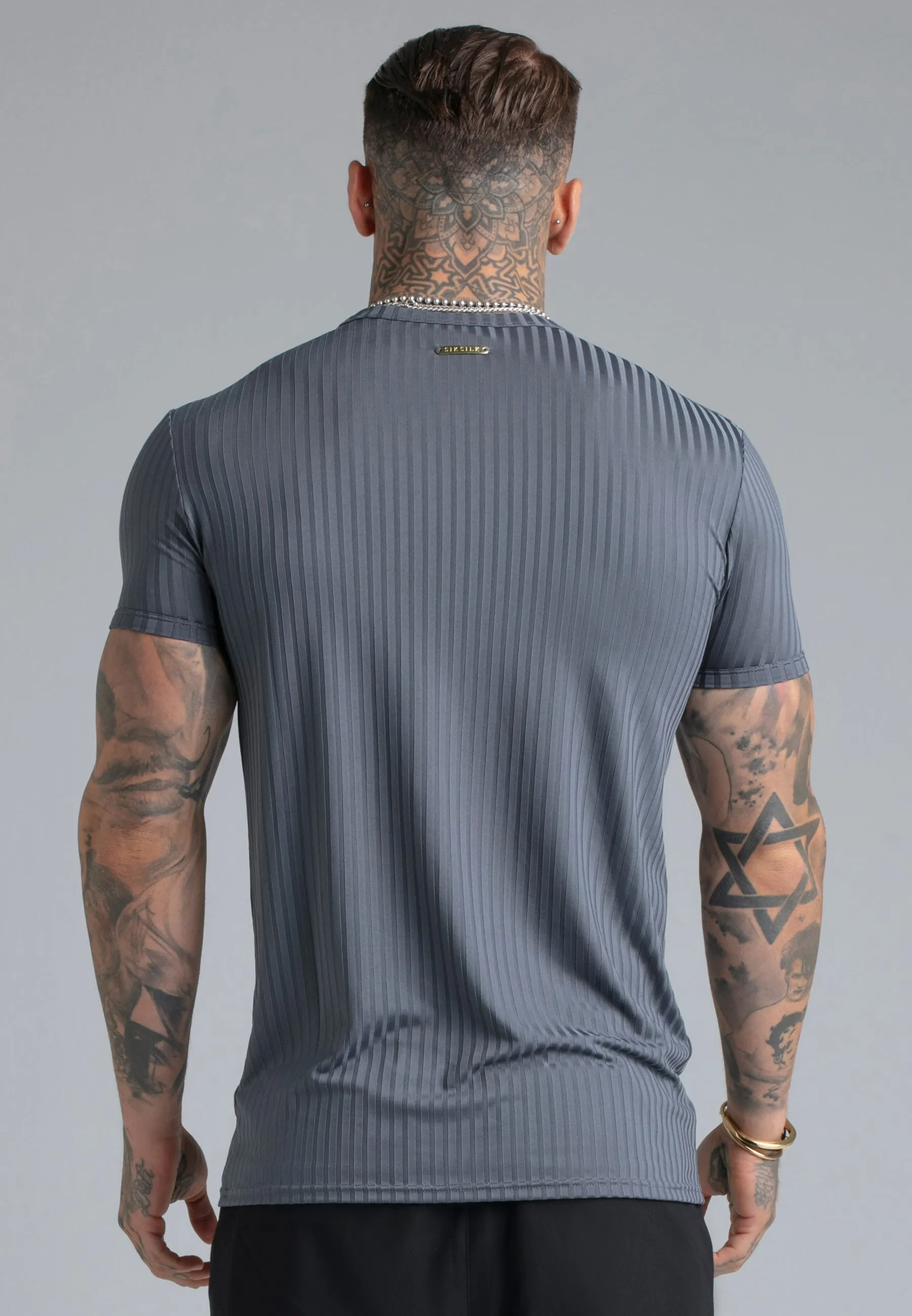 Blue Muscle Fit T-Shirt sold by Siksilk product image thumbnail 5