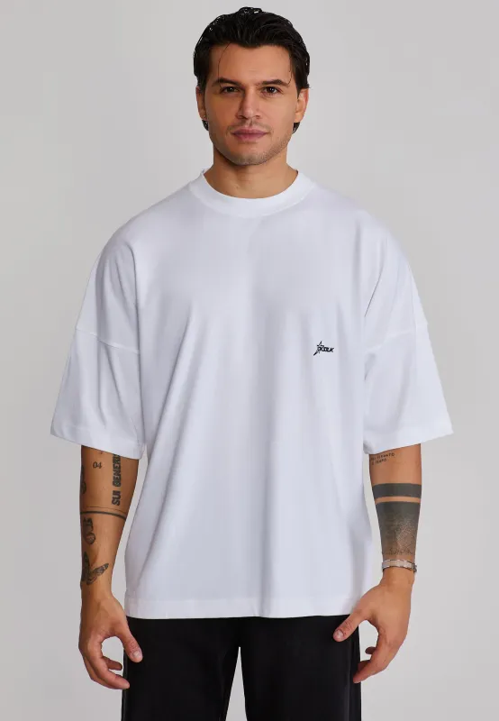 White Graphic T-Shirt made by Siksilk