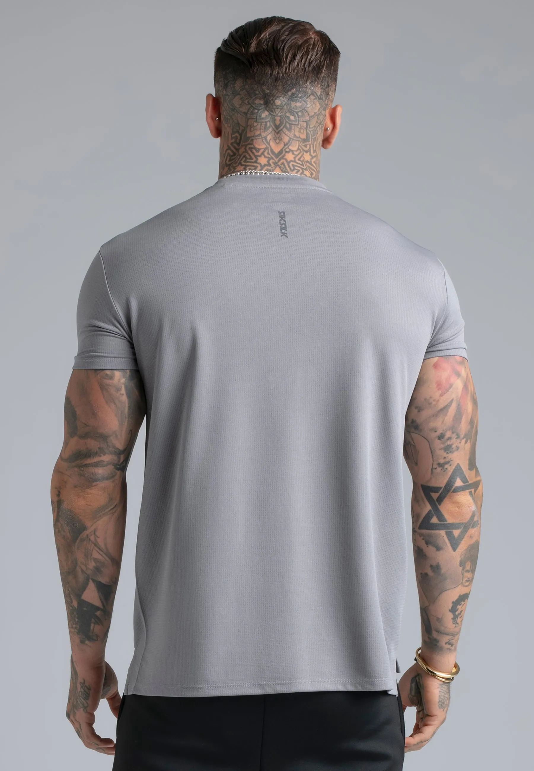 Grey Muscle Fit T-Shirt sold by Siksilk product image thumbnail 5