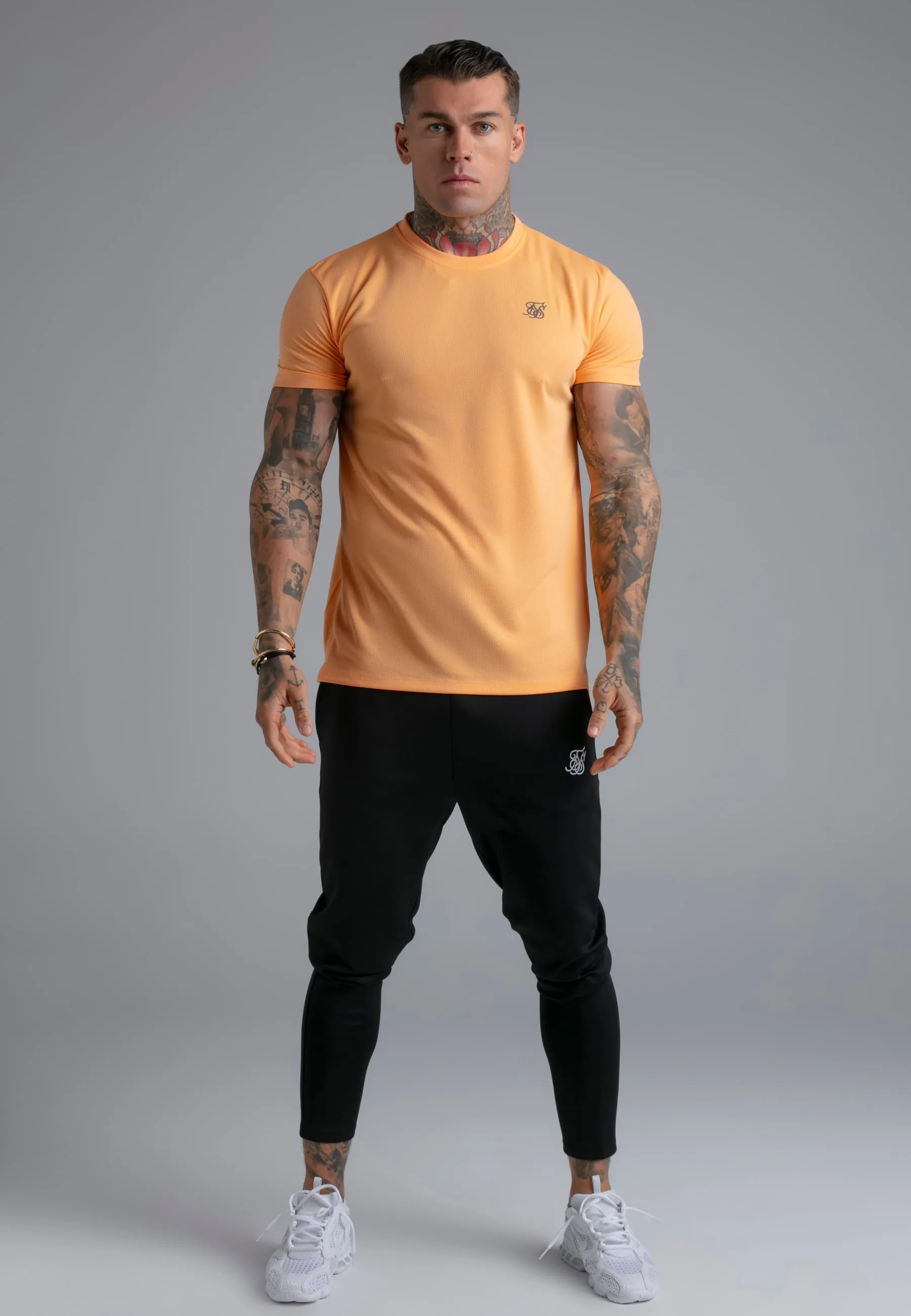 Orange Muscle Fit T-Shirt sold by Siksilk product image thumbnail 3