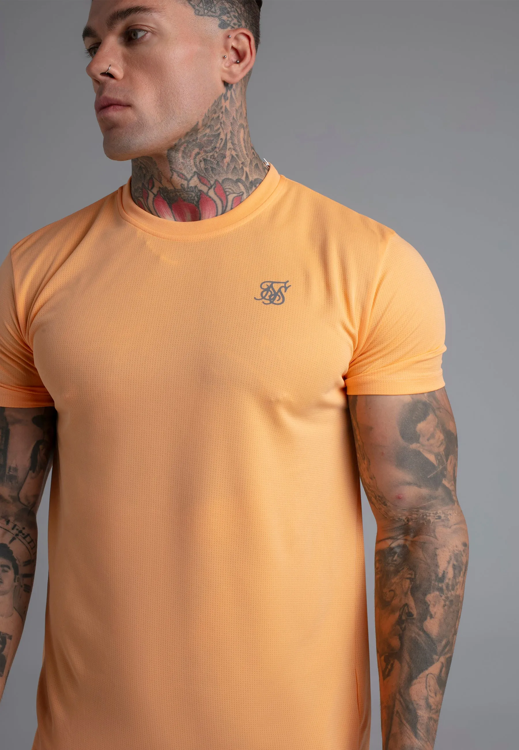 Orange Muscle Fit T-Shirt sold by Siksilk product image thumbnail 2
