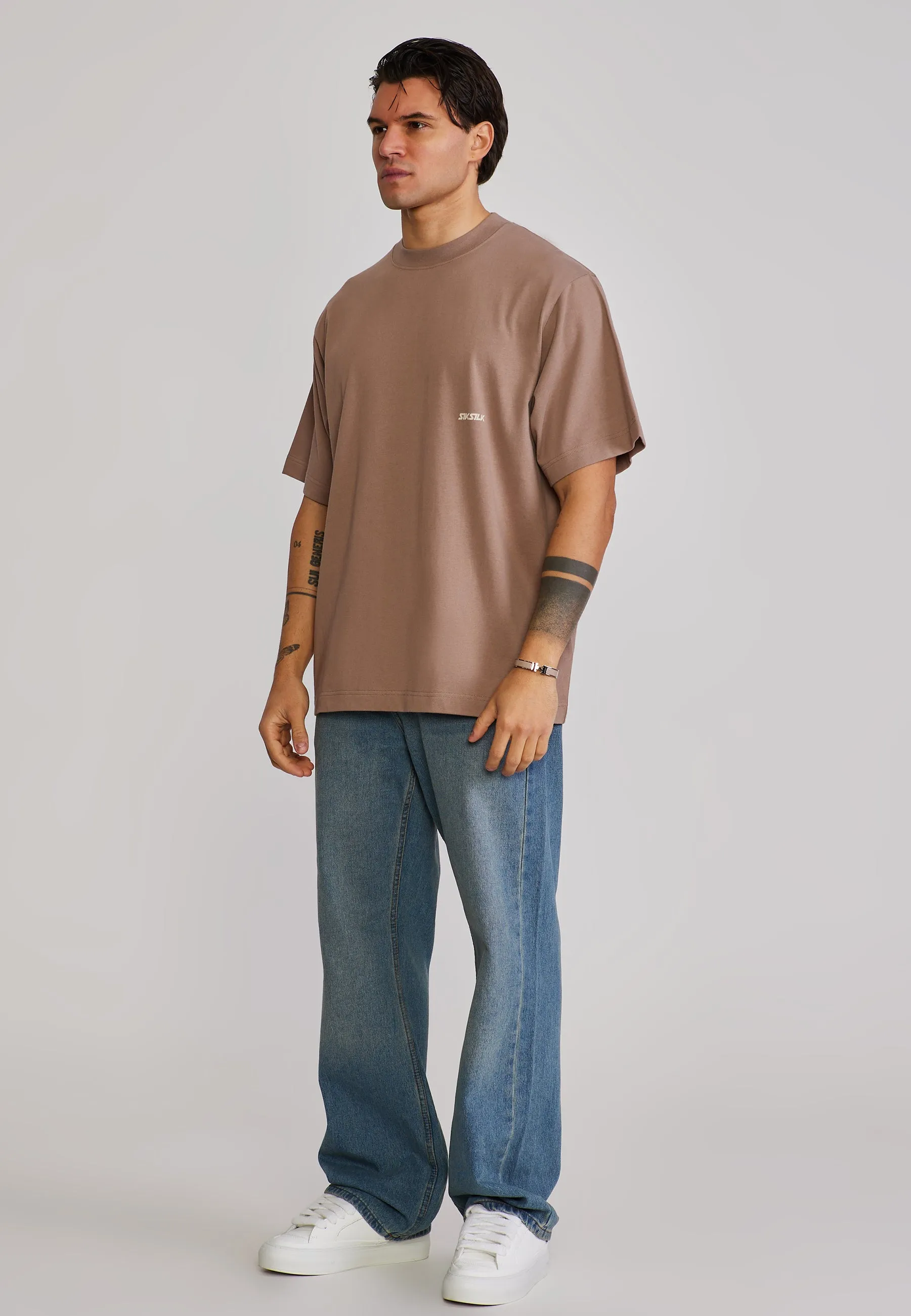 Brown Graphic T-Shirt sold by Siksilk product image thumbnail 4