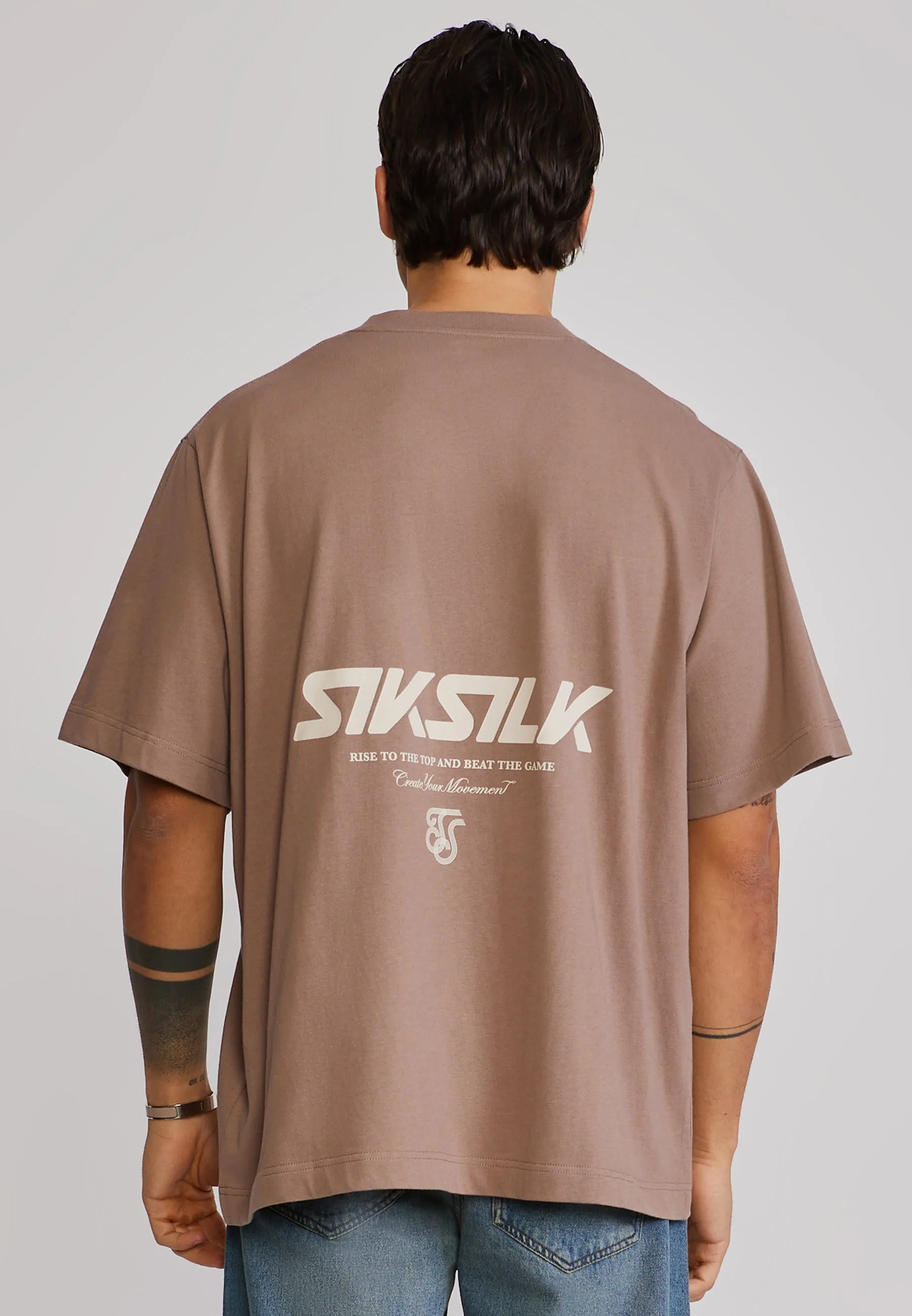 Brown Graphic T-Shirt sold by Siksilk product image thumbnail 5