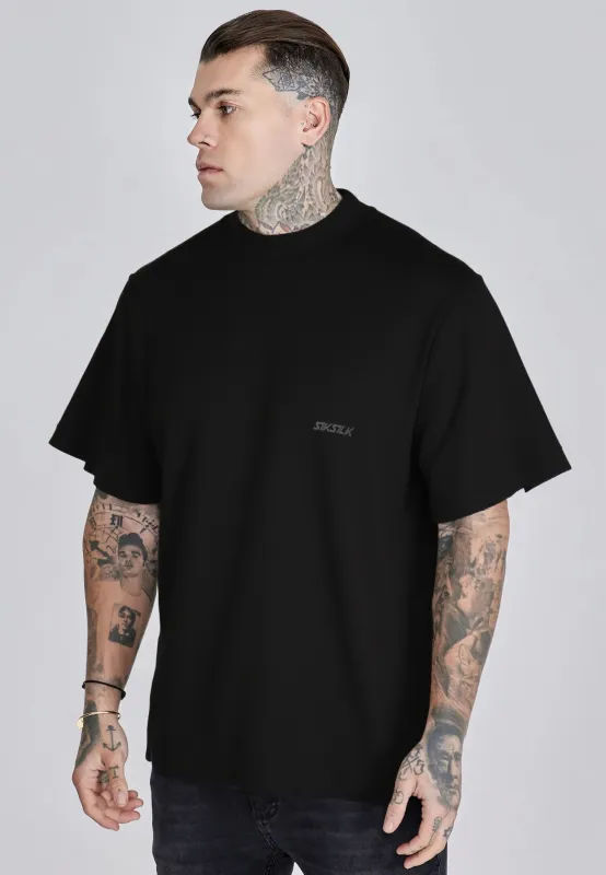 Black Graphic T-Shirt made by Siksilk