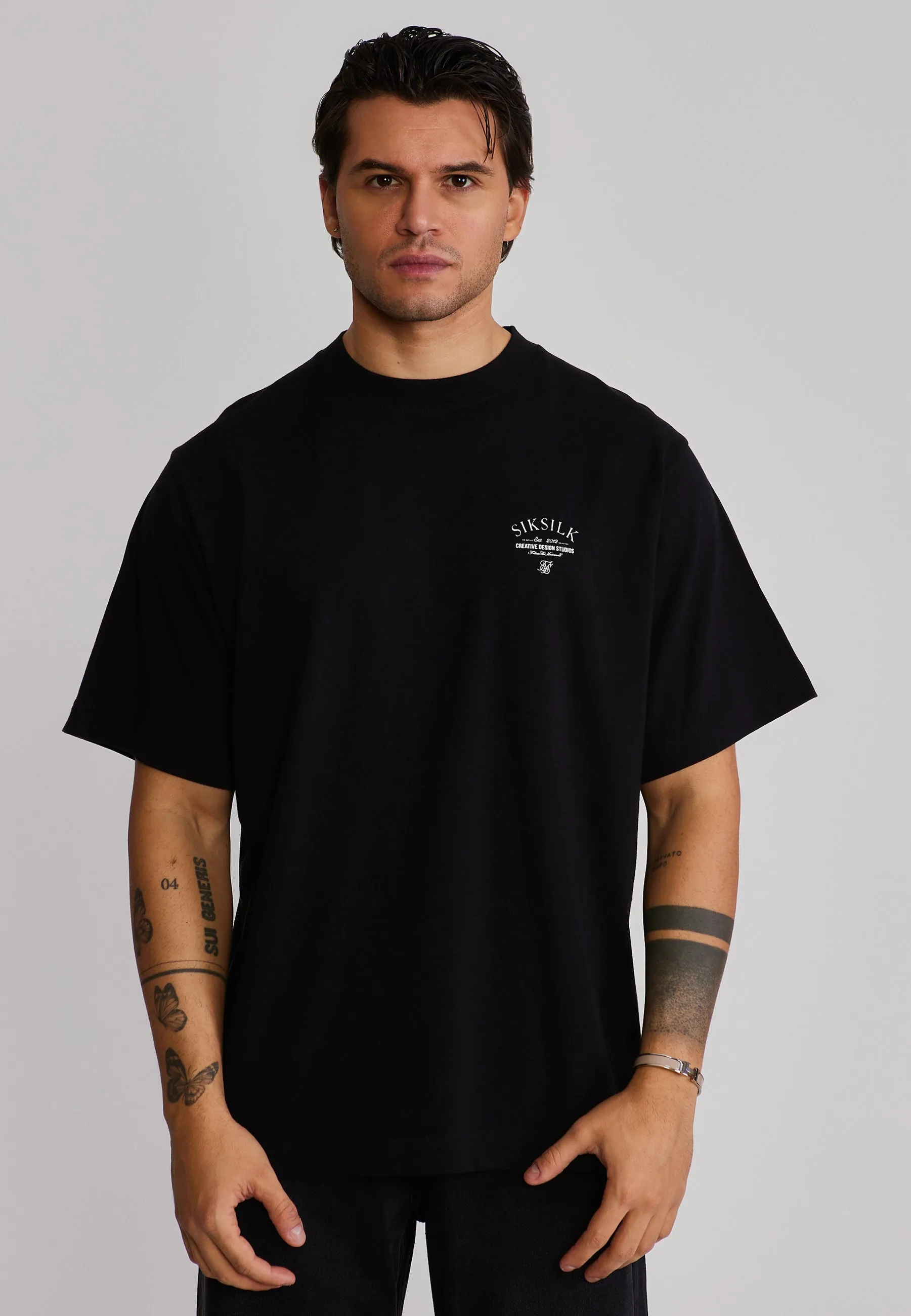 Black Graphic T-Shirt sold by Siksilk
