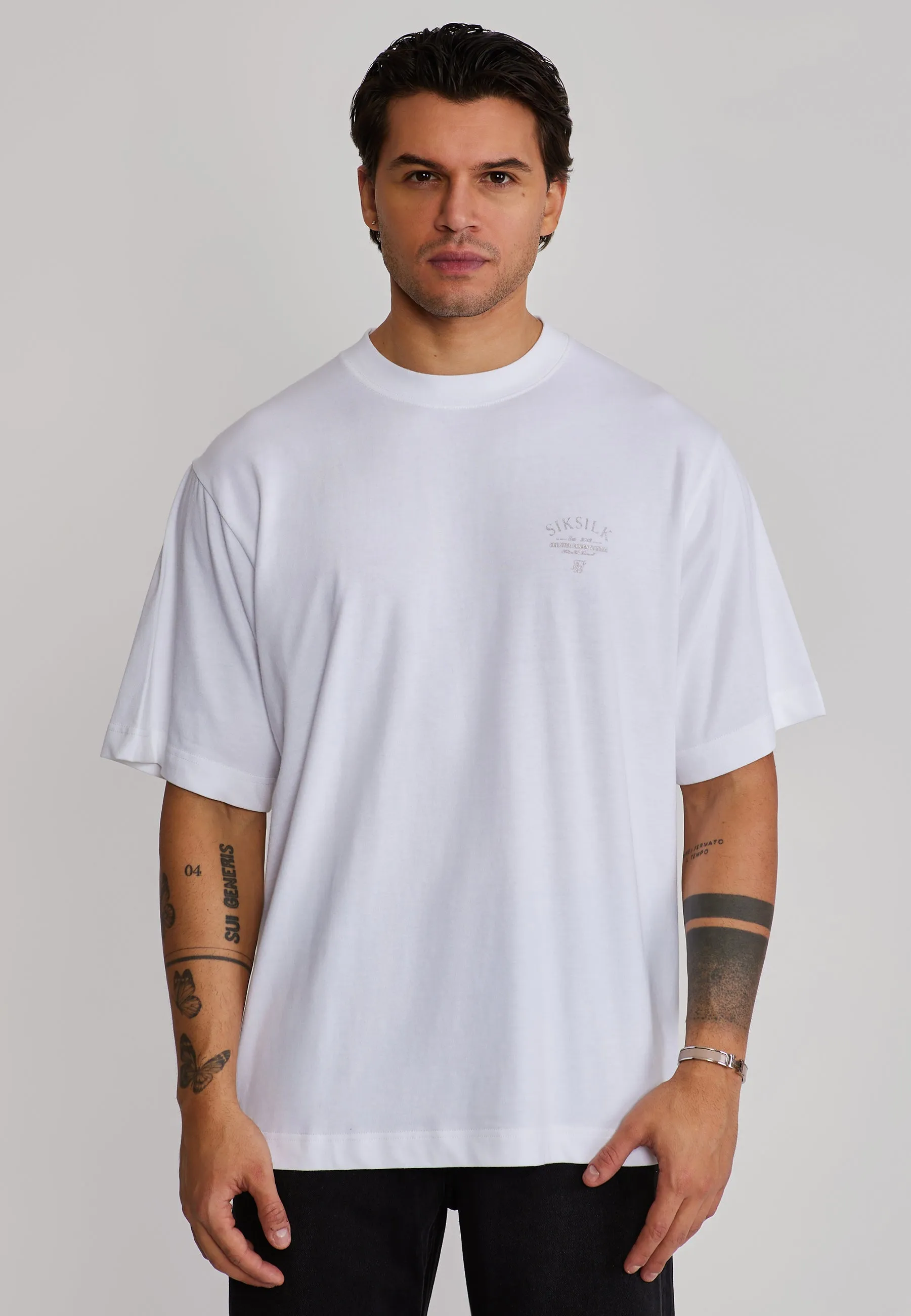 White Graphic T-Shirt sold by Siksilk