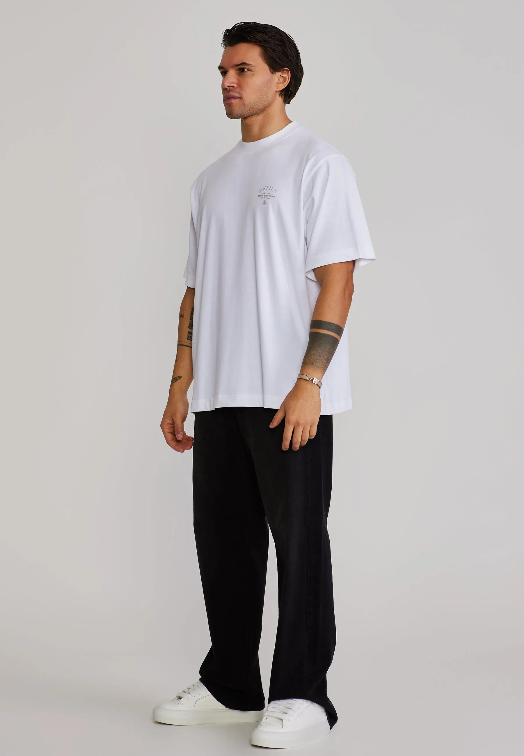 White Graphic T-Shirt sold by Siksilk product image thumbnail 4