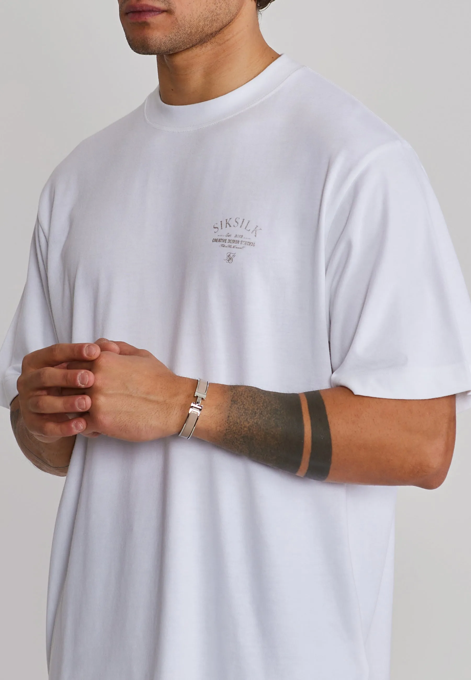 White Graphic T-Shirt sold by Siksilk product image thumbnail 2
