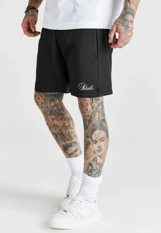 Black Essentials Shorts made by Siksilk