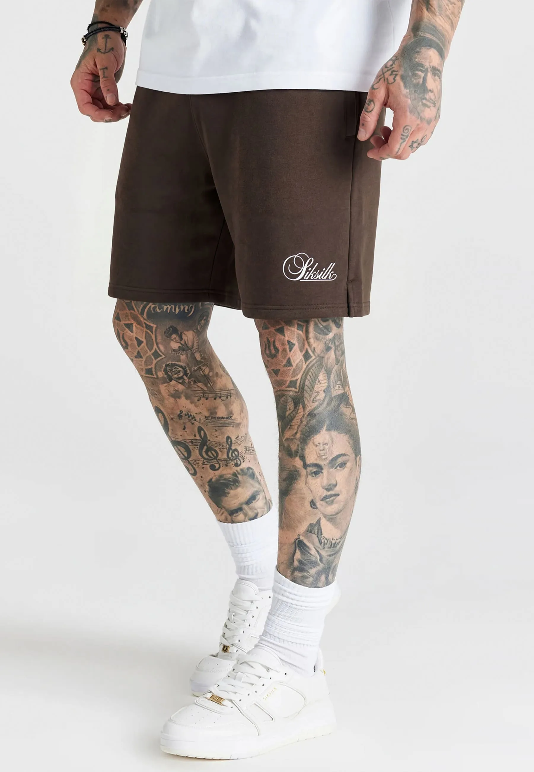 Brown Essentials Shorts sold by Siksilk