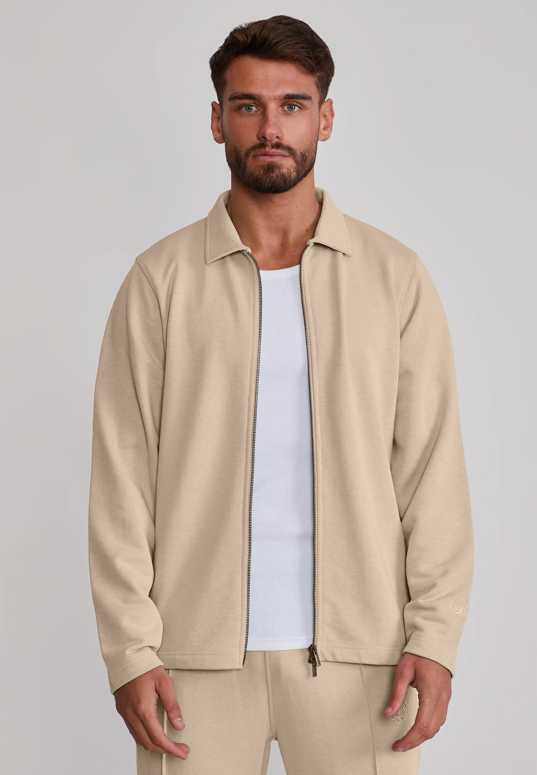 Ecru Smart Overshirt sold by Siksilk