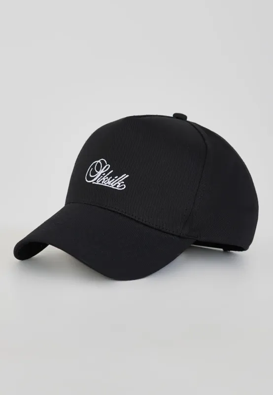 Black Core Cotton Cap made by Siksilk