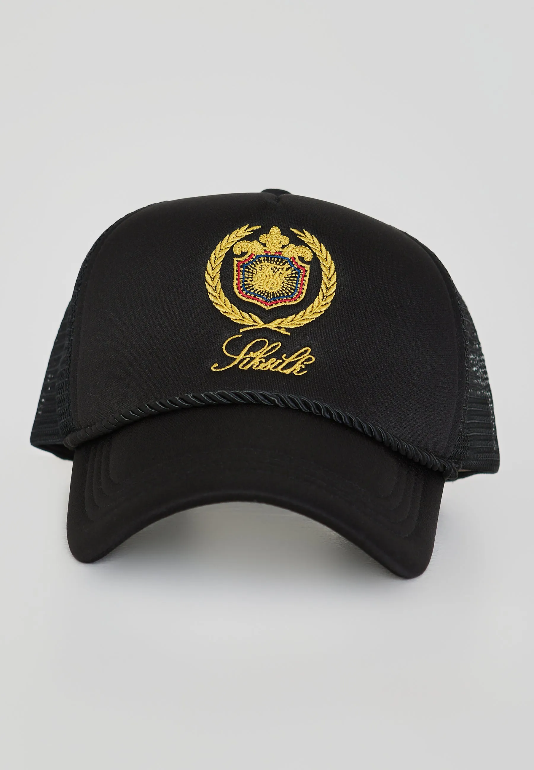 Black Trucker Cap sold by Siksilk product image thumbnail 2