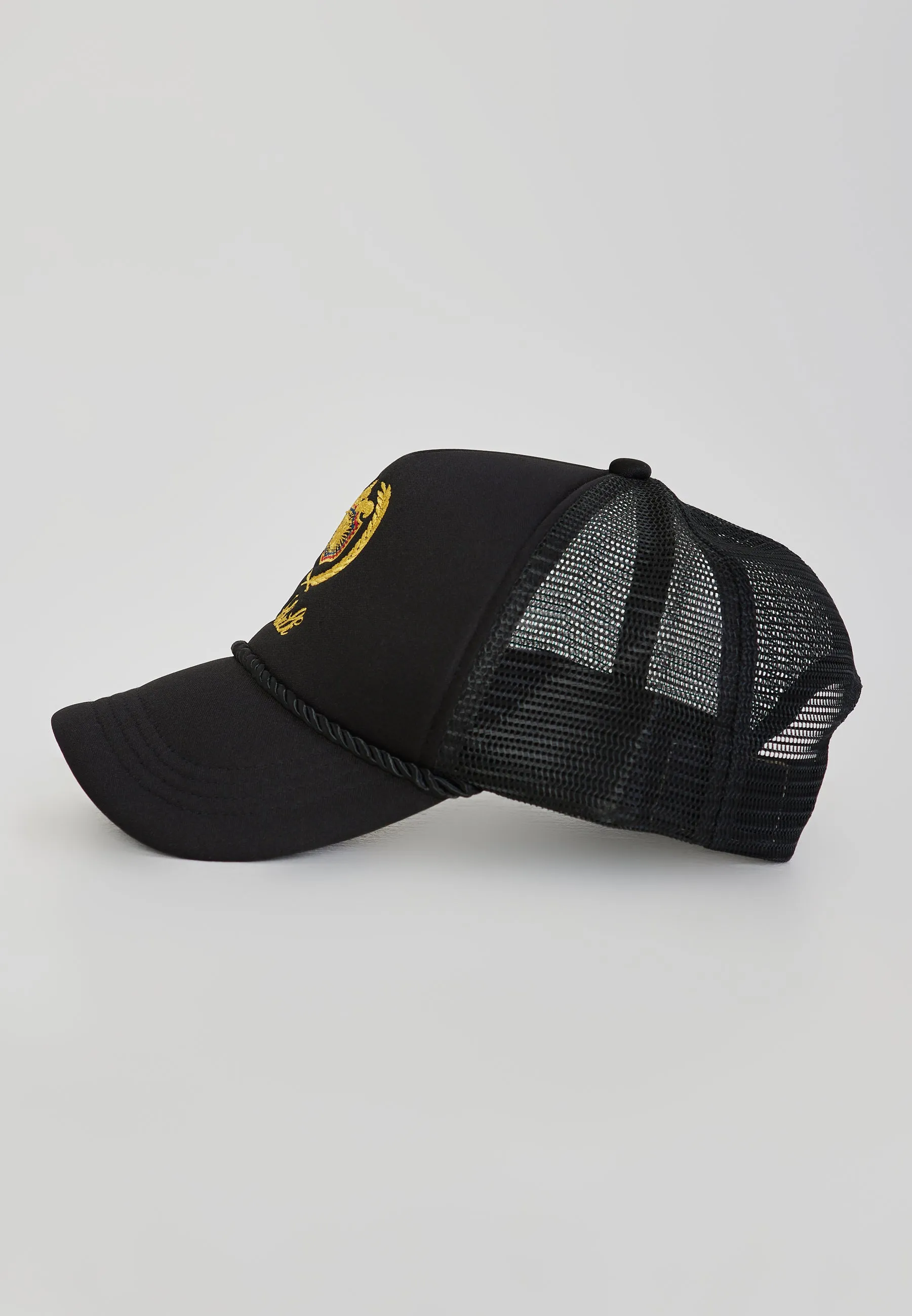 Black Trucker Cap sold by Siksilk product image thumbnail 3