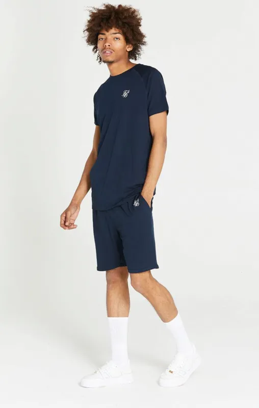 Navy T-Shirt And Short Twin Set sold by Siksilk