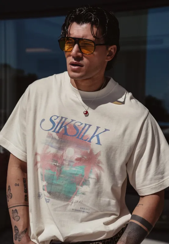 Ecru Graphic T-Shirt made by Siksilk