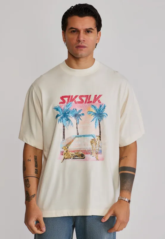 Ecru Graphic T-Shirt made by Siksilk