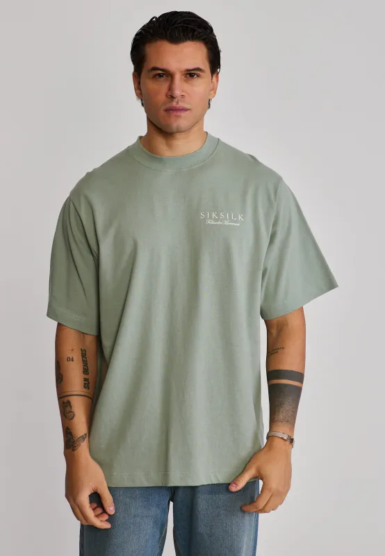 Green Graphic T-Shirt made by Siksilk