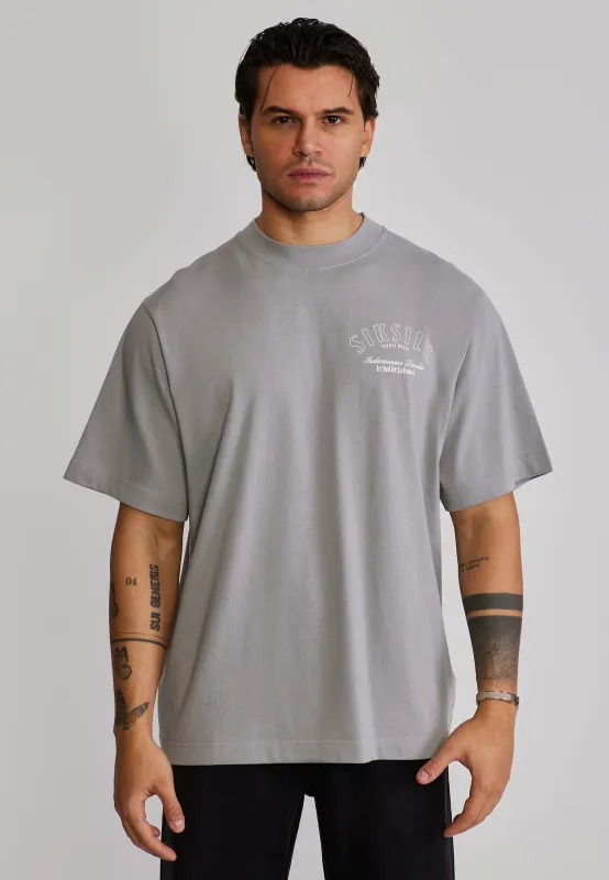 Grey Graphic T-Shirt made by Siksilk
