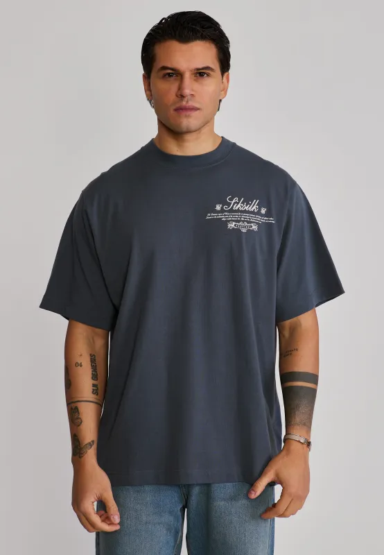 Grey Graphic T-Shirt made by Siksilk