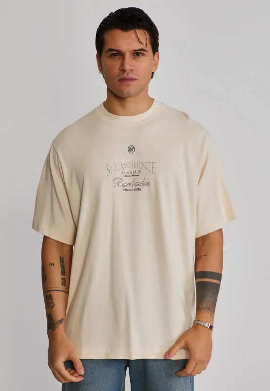 Ecru Graphic T-Shirt made by Siksilk