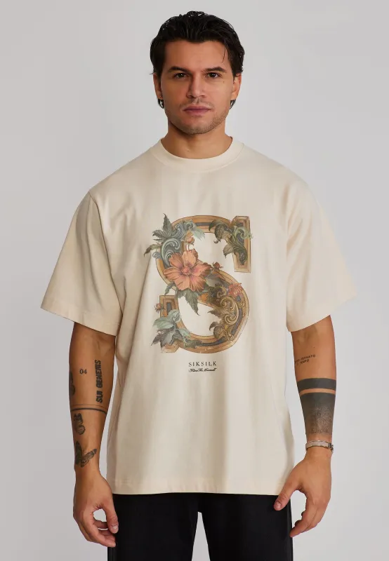 Ecru Graphic T-Shirt made by Siksilk