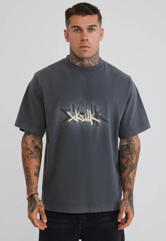Grey Graphic T-Shirt made by Siksilk