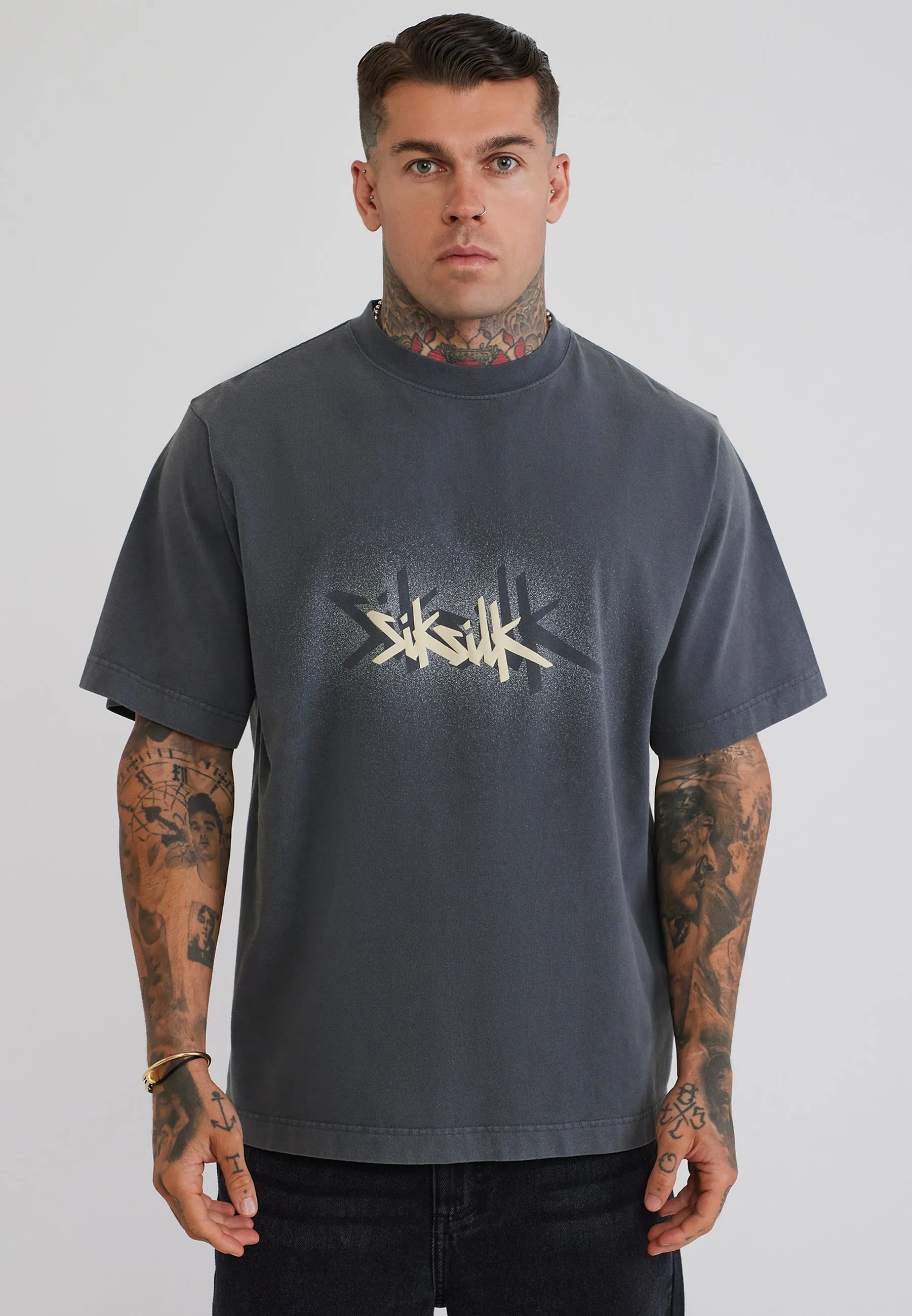 Grey Graphic T-Shirt sold by Siksilk