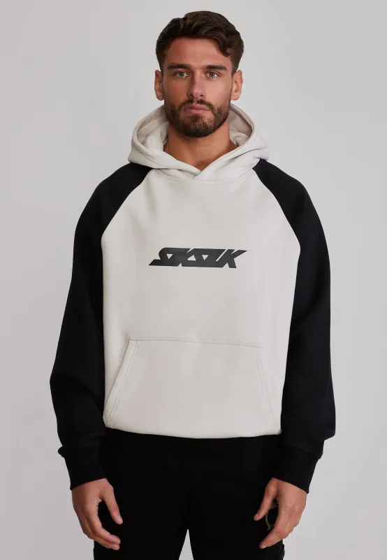 Stone and Black Graphic Hoodie made by Siksilk